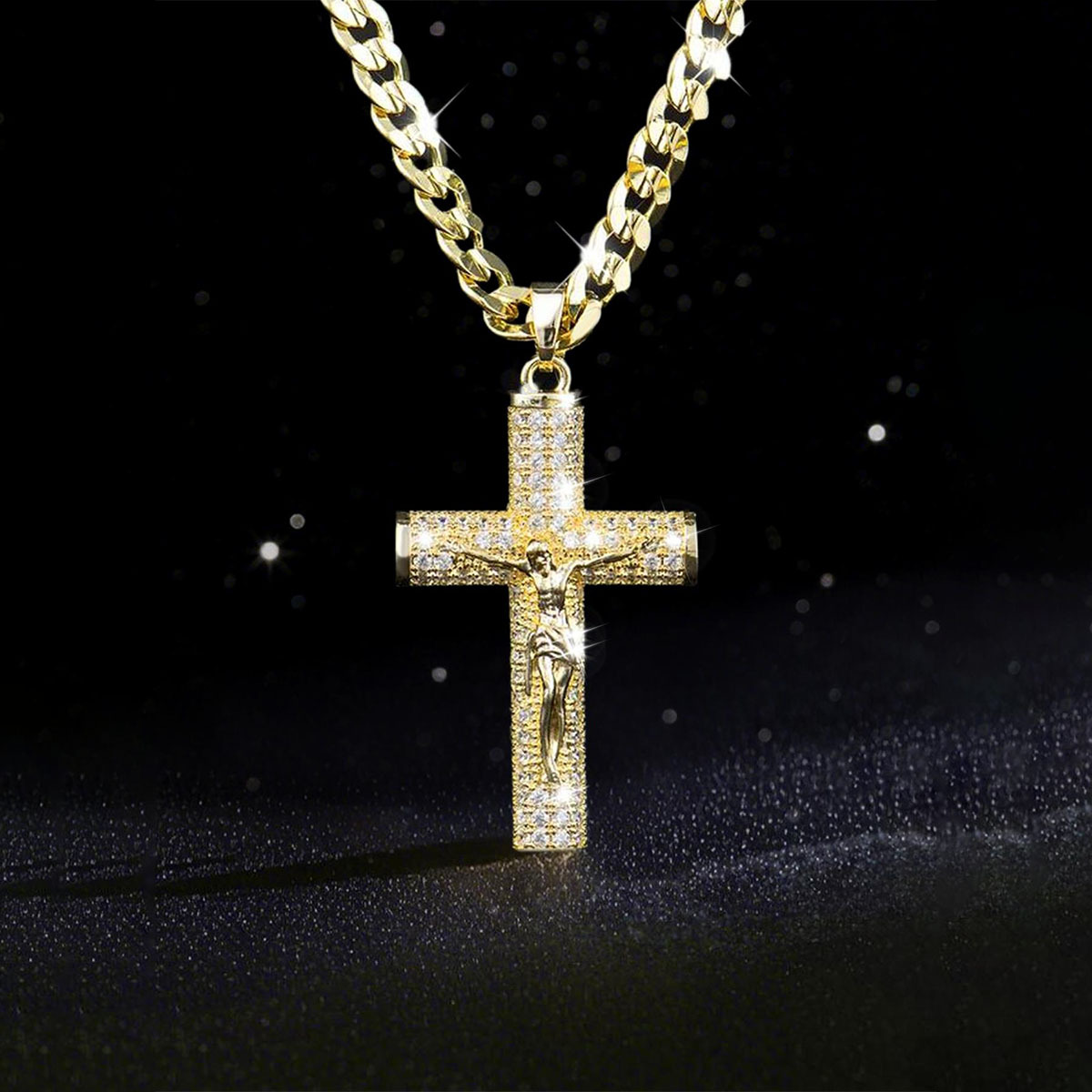 Gold-Plated Cross Necklace for - огляд і ціна Cross Pendant Necklace Gold