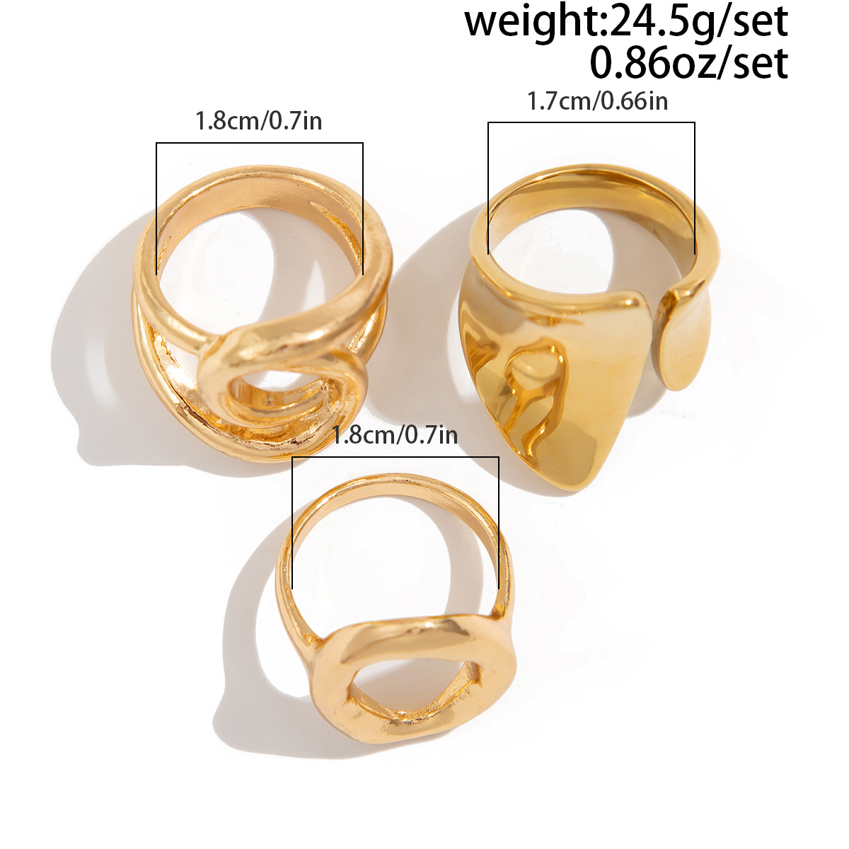 DIEZI 3pcs/set New Punk Fashio - огляд і ціна Vintage Punk Knuckle Rings Set