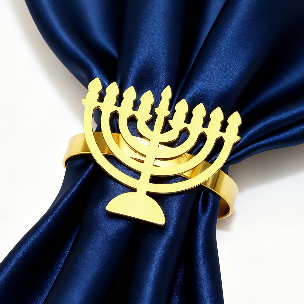 6Pcs Hanukkah Menorah Napkin R - огляд і ціна Rings
