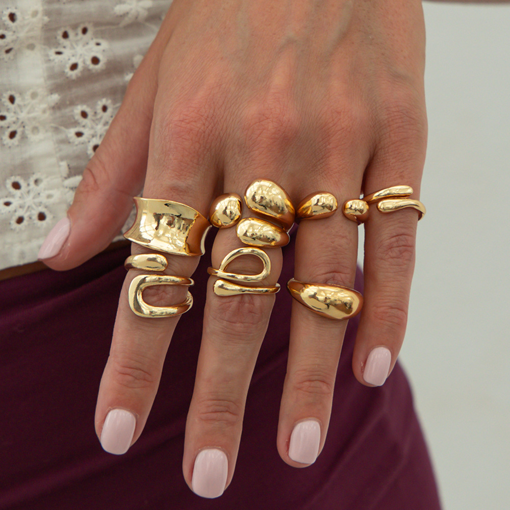 DIEZI One Set Fashion Hollow G - огляд і ціна Vintage Punk Knuckle Rings Set