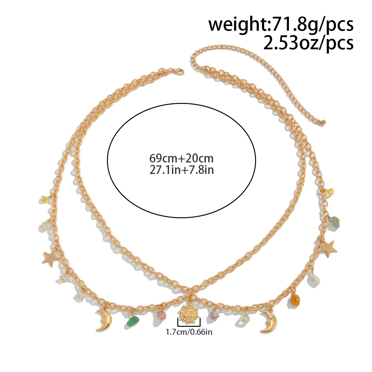 Boho Star Moon Sun Pendant Wai - огляд і ціна Body Jewelry