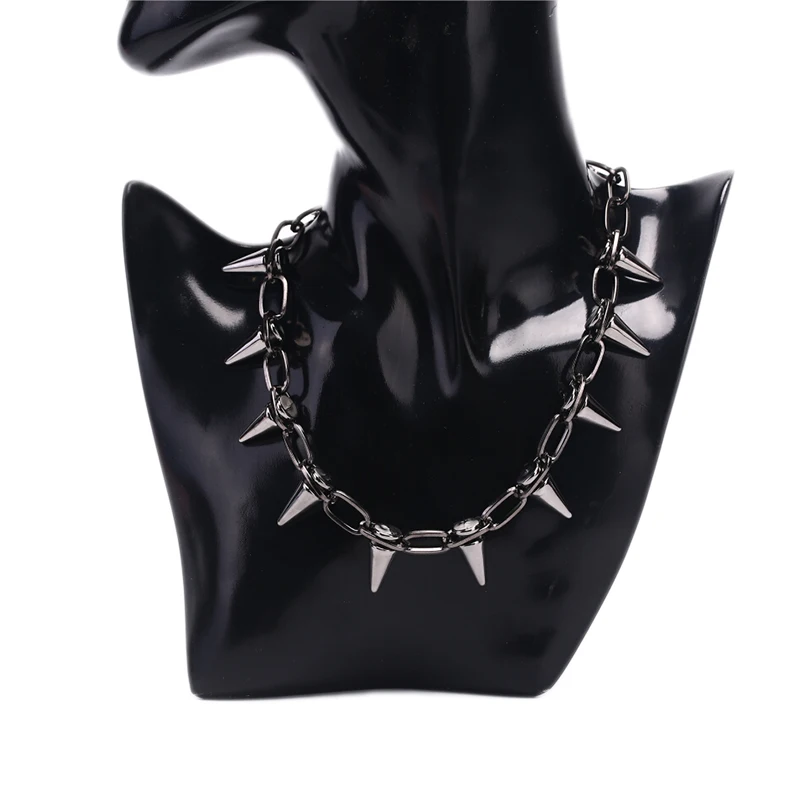 Goth Rock Biker Spike Rivet Co - огляд і ціна Goth Punk Spike Choker