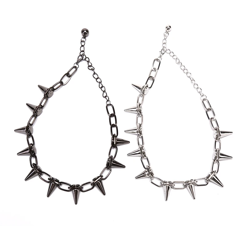 Goth Rock Biker Spike Rivet Co - огляд і ціна Goth Punk Spike Choker