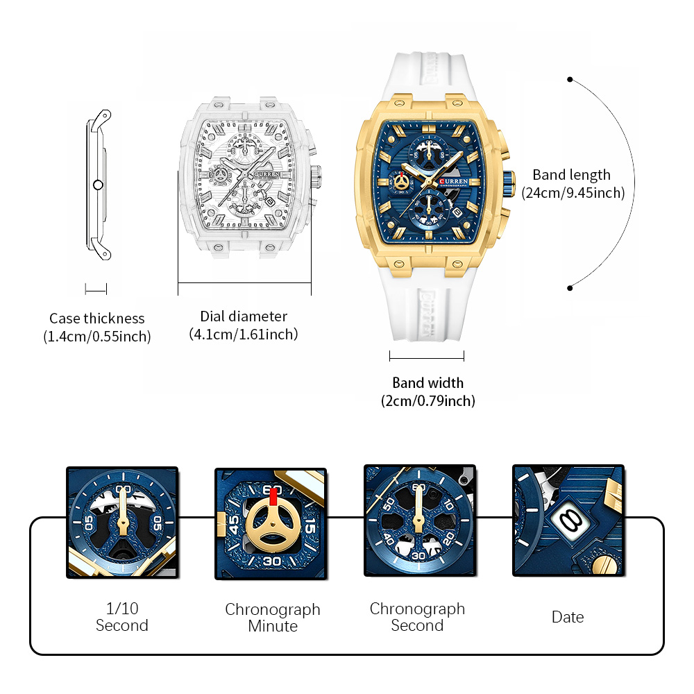 CURREN Luxury Vintage Watch fo - огляд і ціна Watch Accessories