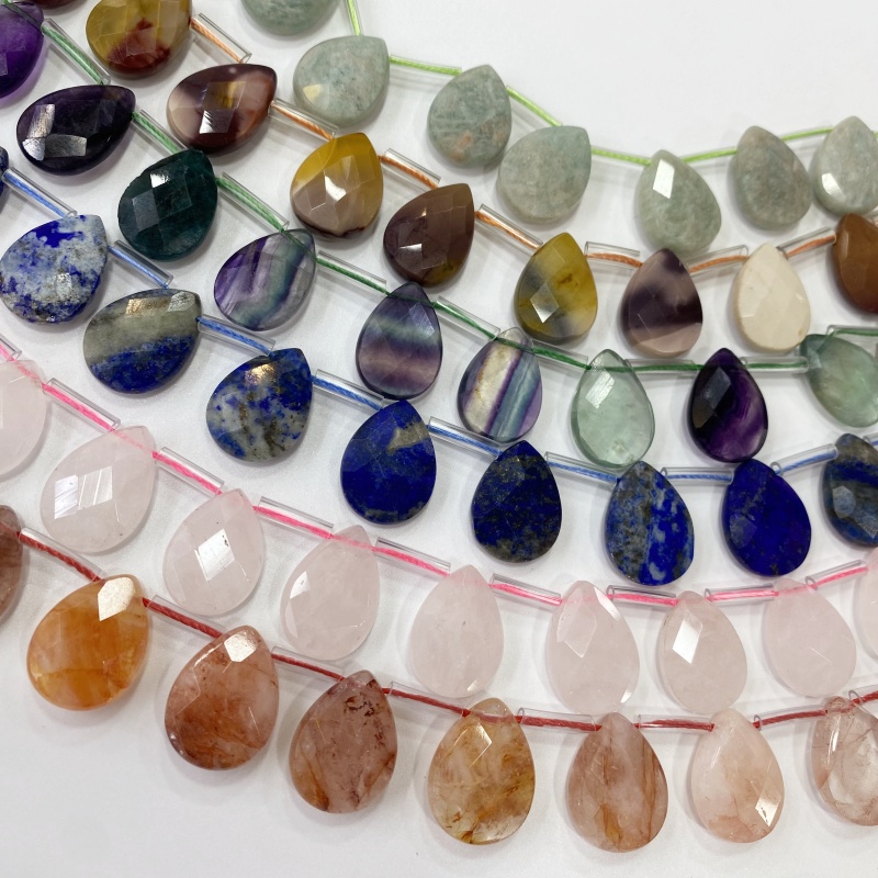 13x18mm Faceted Teardrop Natur - огляд і ціна Crystal Pendant Necklace Natural Stone