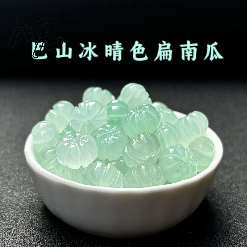 10pcs A Green Jade Pumpkin Bea - огляд і ціна Earrings