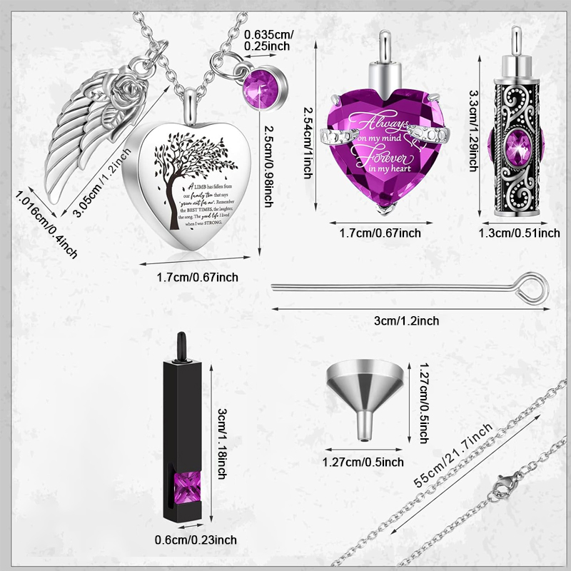 3 Styles Urn Necklace for Ashe - огляд і ціна Heart Locket Necklace Photo