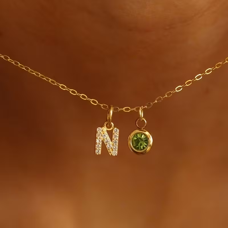 Custom A-Z Initial Letter Neck - огляд і ціна Custom Name Necklace Stainless Steel