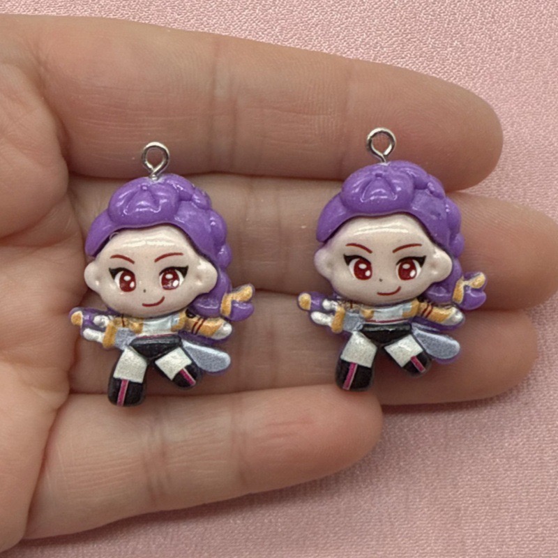 10pcs resin cartoon pendant, D - огляд і ціна Earrings