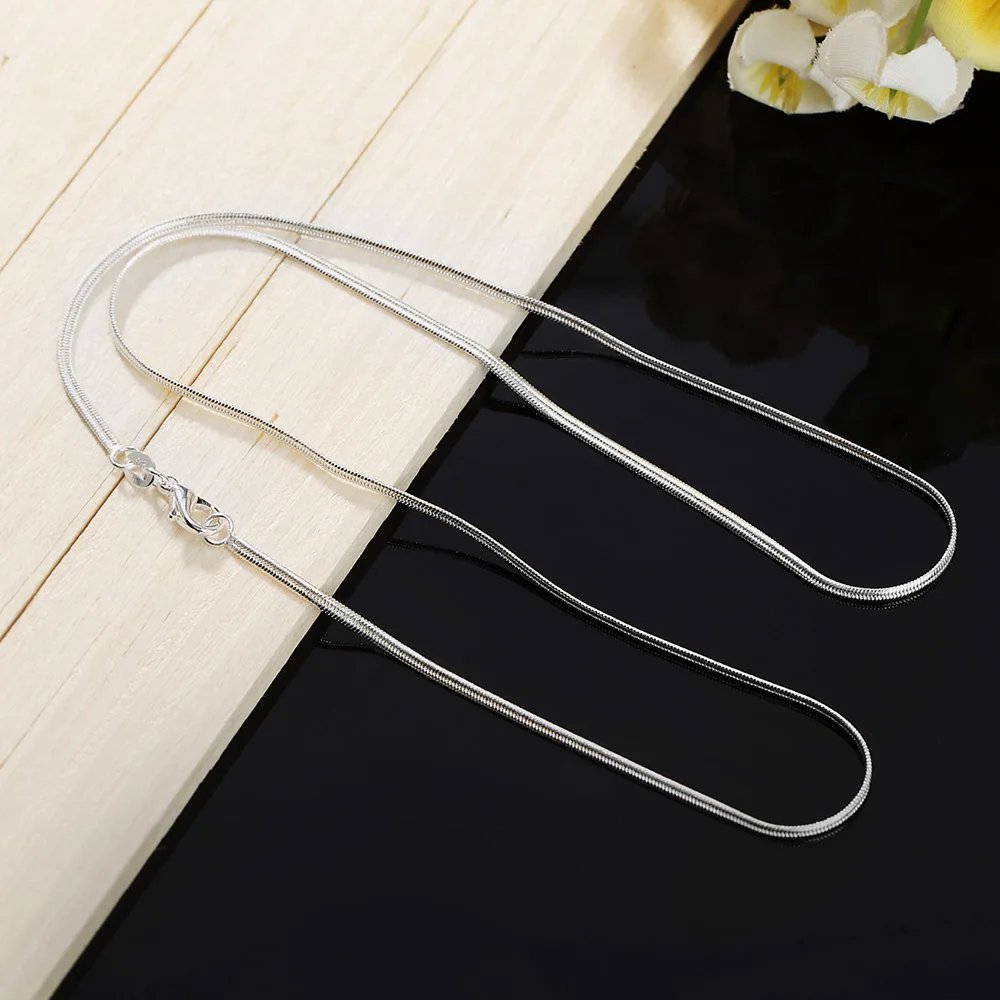 40-75cm Length 925 Sterling Si - огляд і ціна 925 Sterling Silver Chain Necklace Men