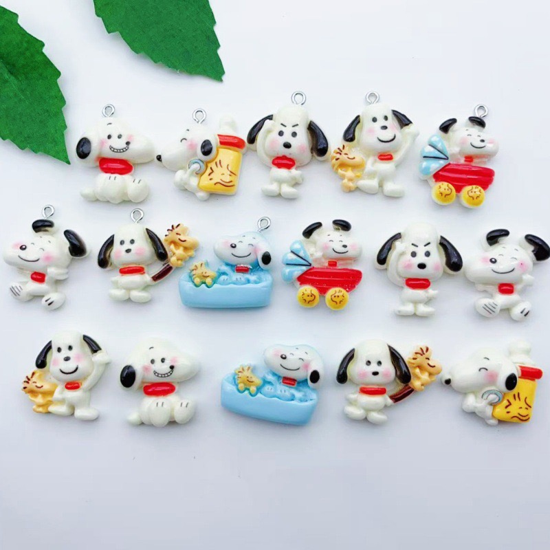 12pcs resin cartoon dog pendan - огляд і ціна Earrings