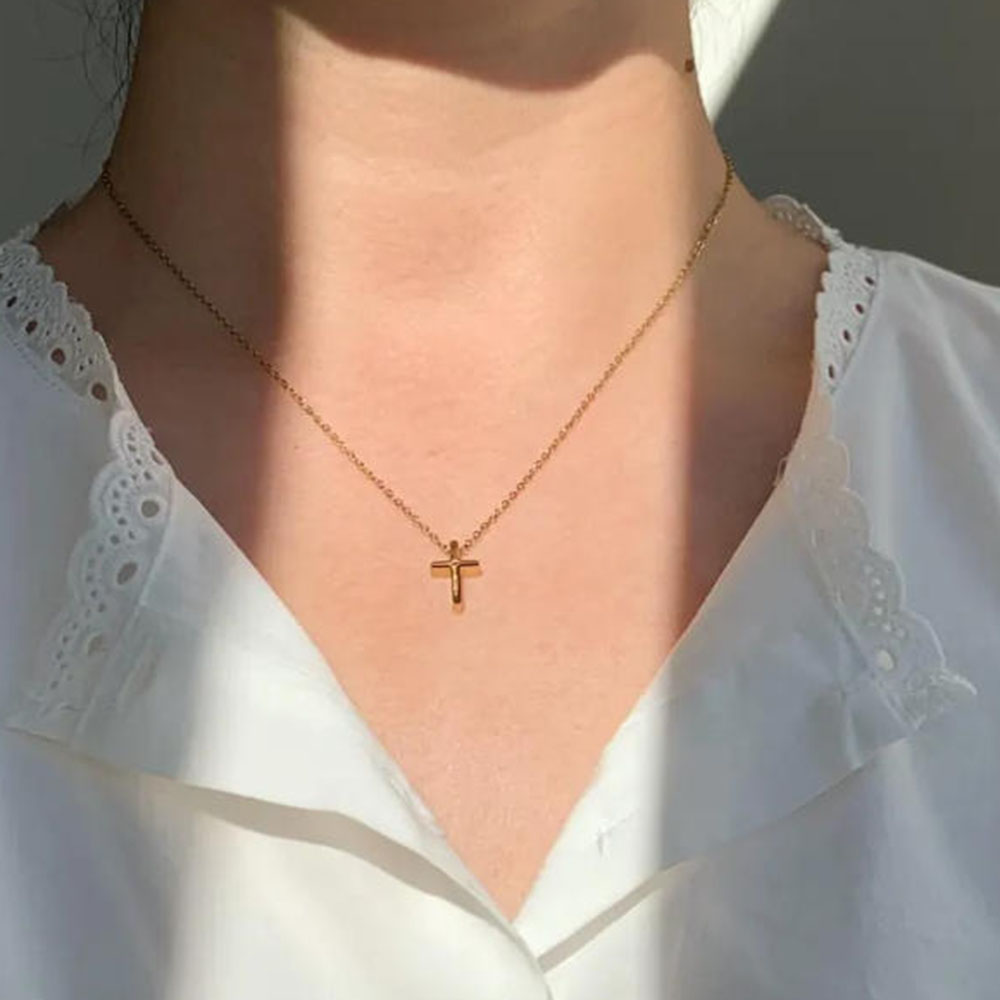 Exquisite gold cross necklace, - огляд і ціна Cross Pendant Necklace Gold