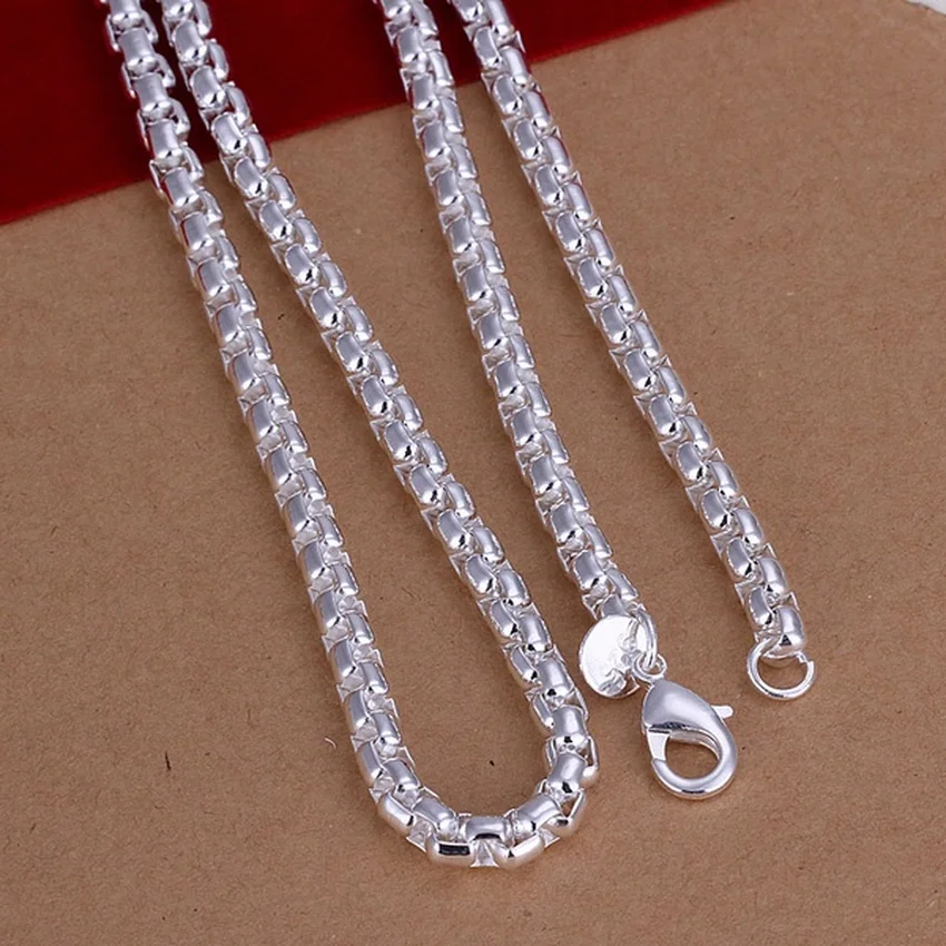 45-60cm 925 Sterling Silver Ne - огляд і ціна 925 Sterling Silver Chain Necklace Men