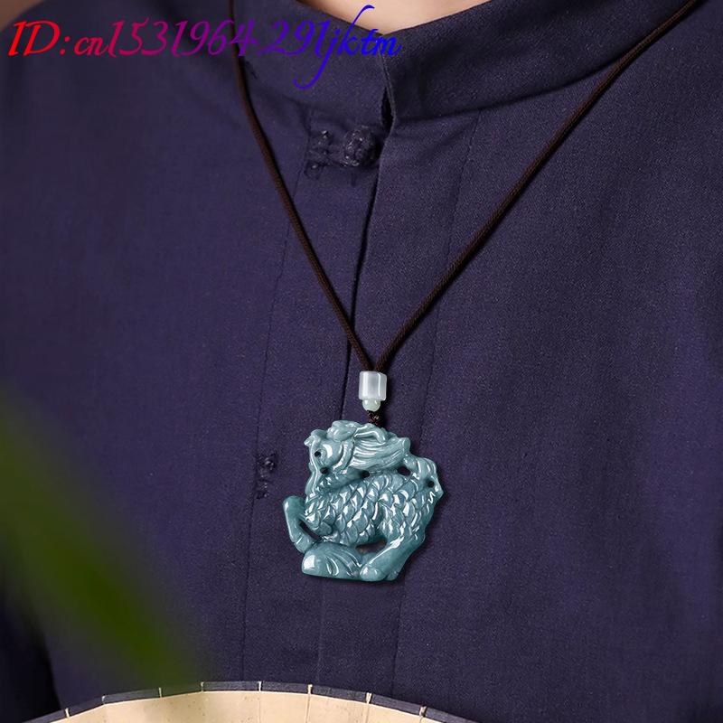 Burmese Jadeite Kylin Pendant  - огляд і ціна Necklaces