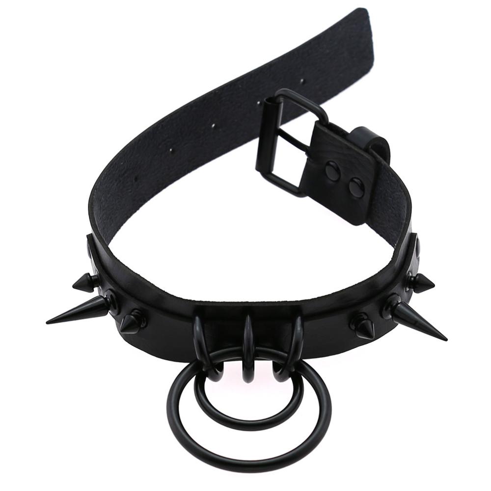 Black Spiked Choker Goth Leath - огляд і ціна Goth Punk Spike Choker