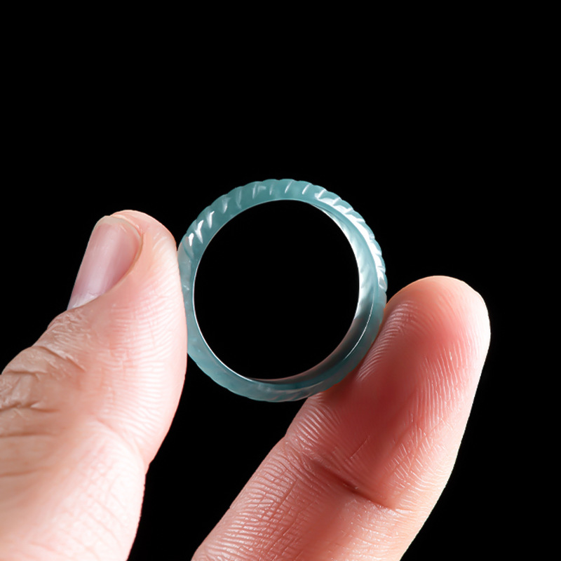 Blue Real Burmese Jadeite Ring - огляд і ціна Rings