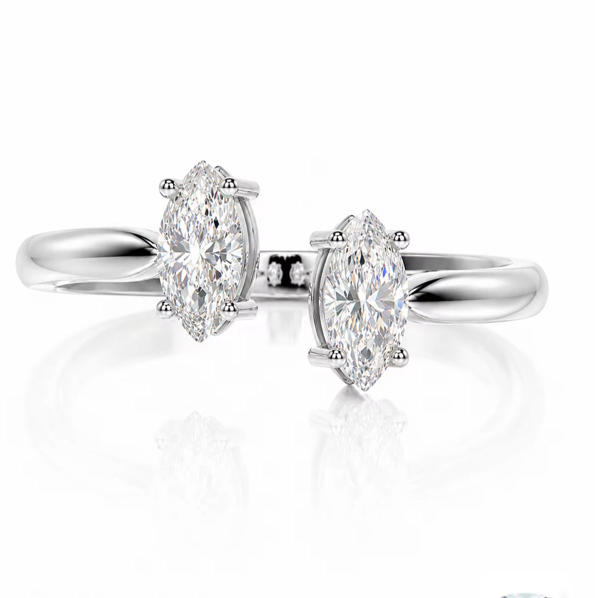 A 1-Carat 925 Sterling Silver  - огляд і ціна Moissanite Engagement Ring 1 Carat