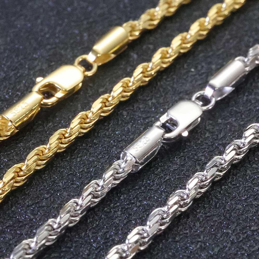 ESKEEM 3MM/5mm Men Women PVD 1 - огляд і ціна 925 Sterling Silver Chain Necklace Men