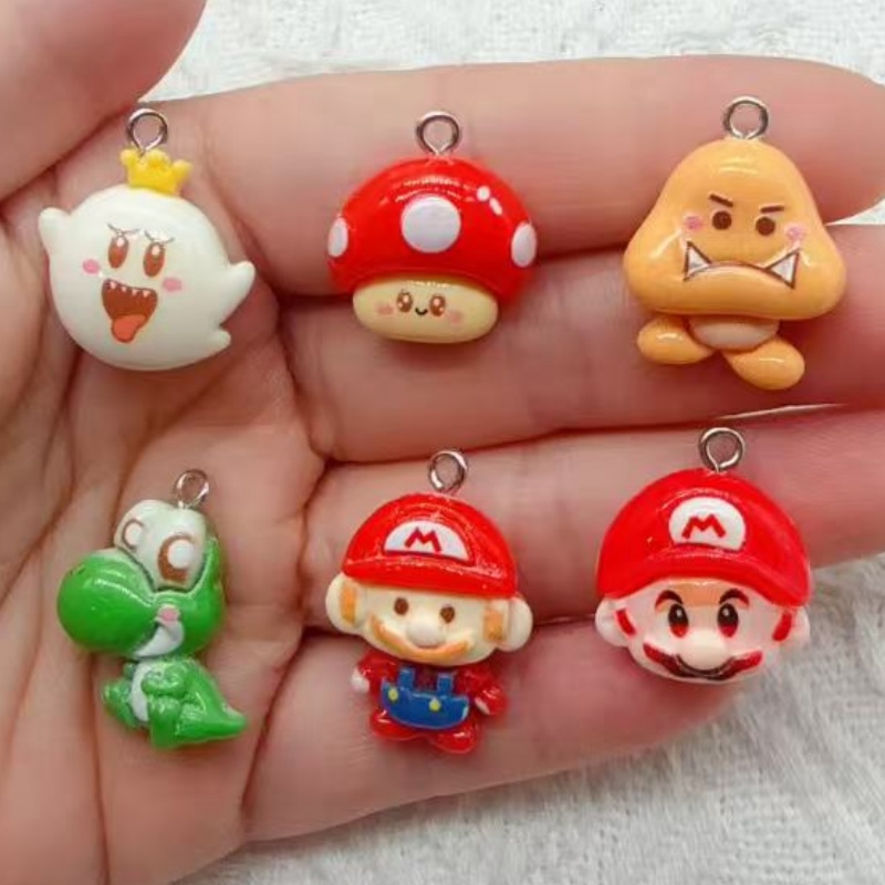 10pcs resin cartoon pendant, D - огляд і ціна Earrings