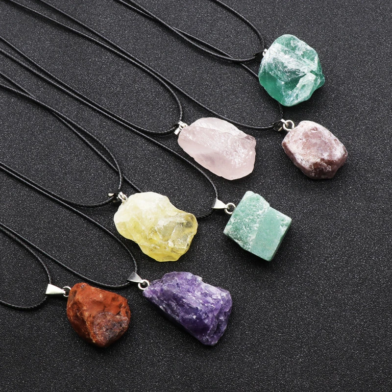 Natural Amethysts Flower Neckl - огляд і ціна Crystal Pendant Necklace Natural Stone