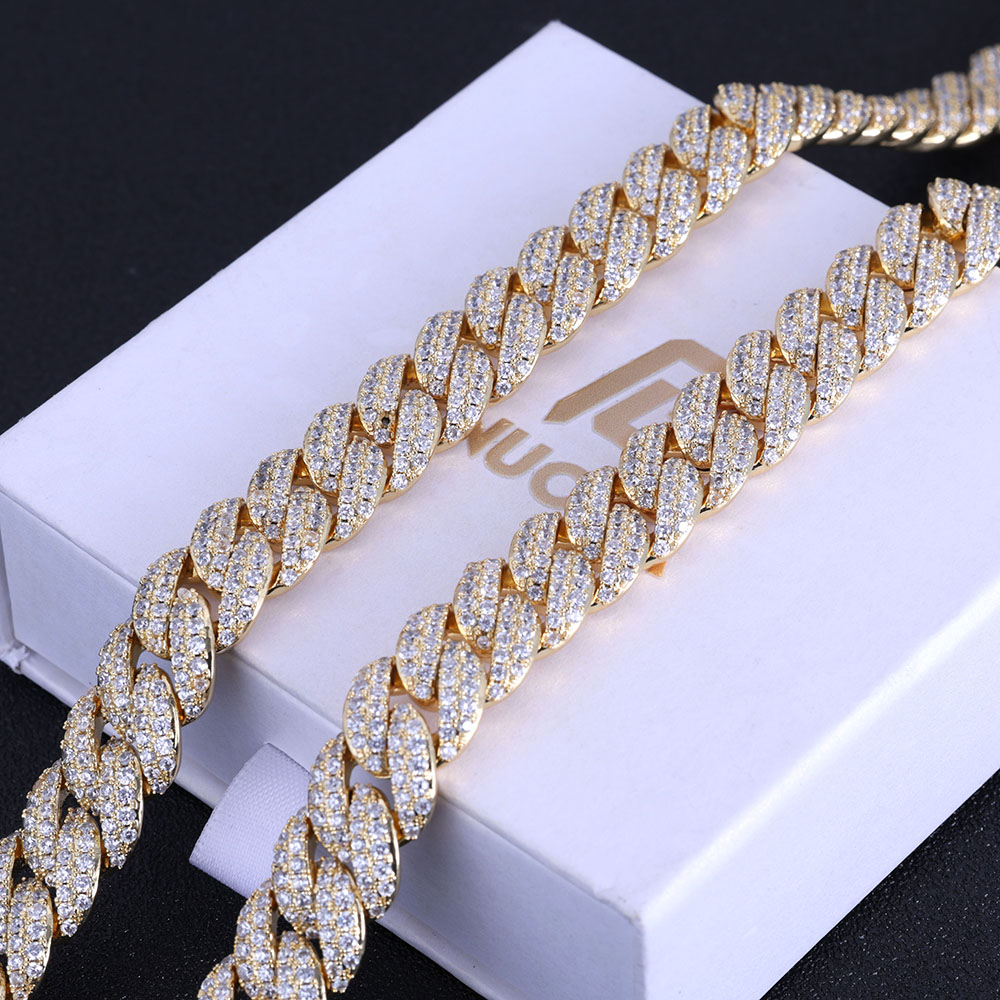 ESKEEM New Style 13MM Iced Out - огляд і ціна Cuban Link Chain 12Mm