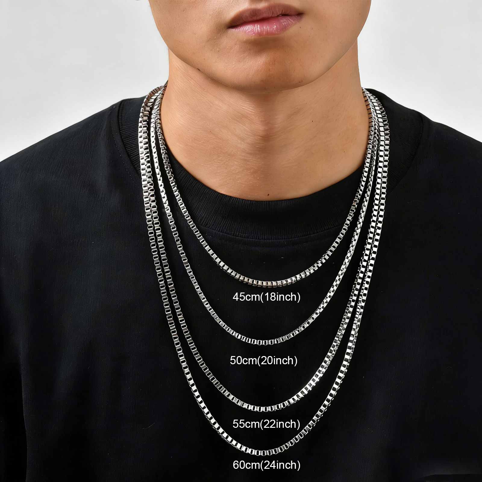 1/2/3MM Thin Chain Necklace fo - огляд і ціна Cuban Link Chain 12Mm