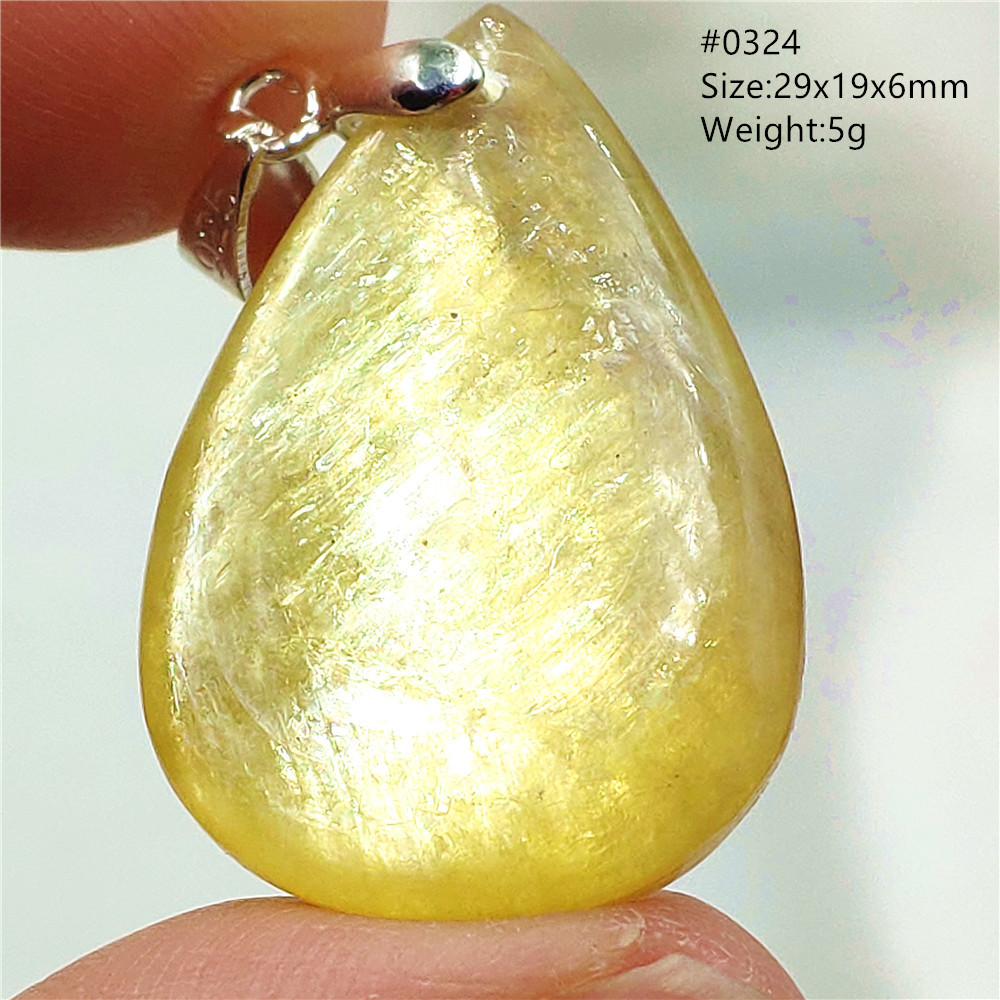 Natural Yellow Lepidolite Quar - огляд і ціна 925 Sterling Silver Chain Necklace Men