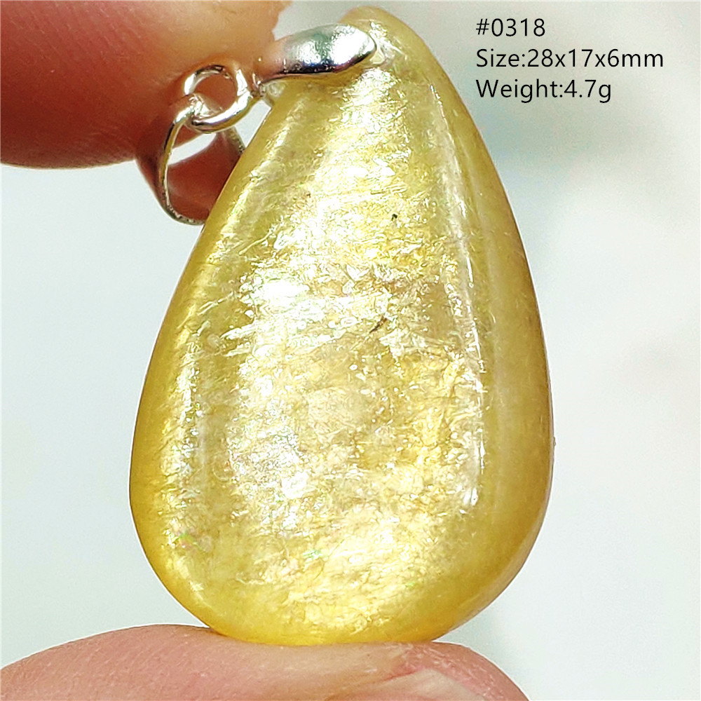 Natural Yellow Lepidolite Quar - огляд і ціна 925 Sterling Silver Chain Necklace Men