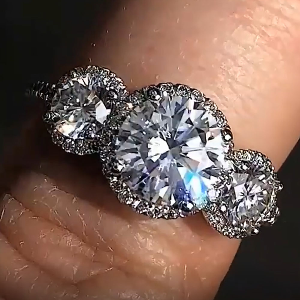 Custom Real Platinum PT950 Wom - огляд і ціна Moissanite Engagement Ring 1 Carat