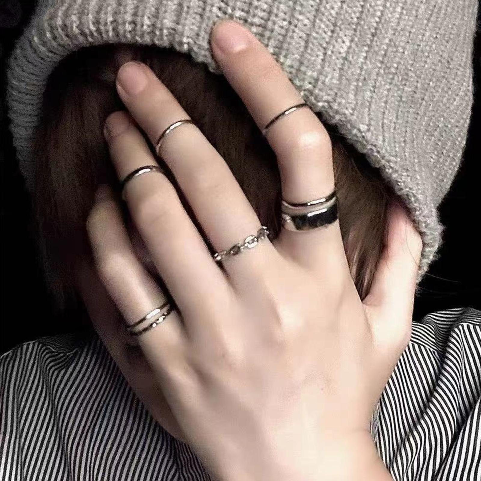 Ladies Hip Hop Ring Set Vintag - огляд і ціна Vintage Punk Knuckle Rings Set